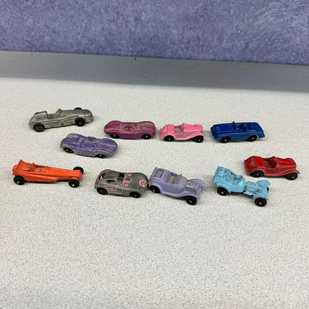 Vintage Mini Tootsie Toys Diecast Cars Lot of 10 Cars Muscle Cars Sports Cars